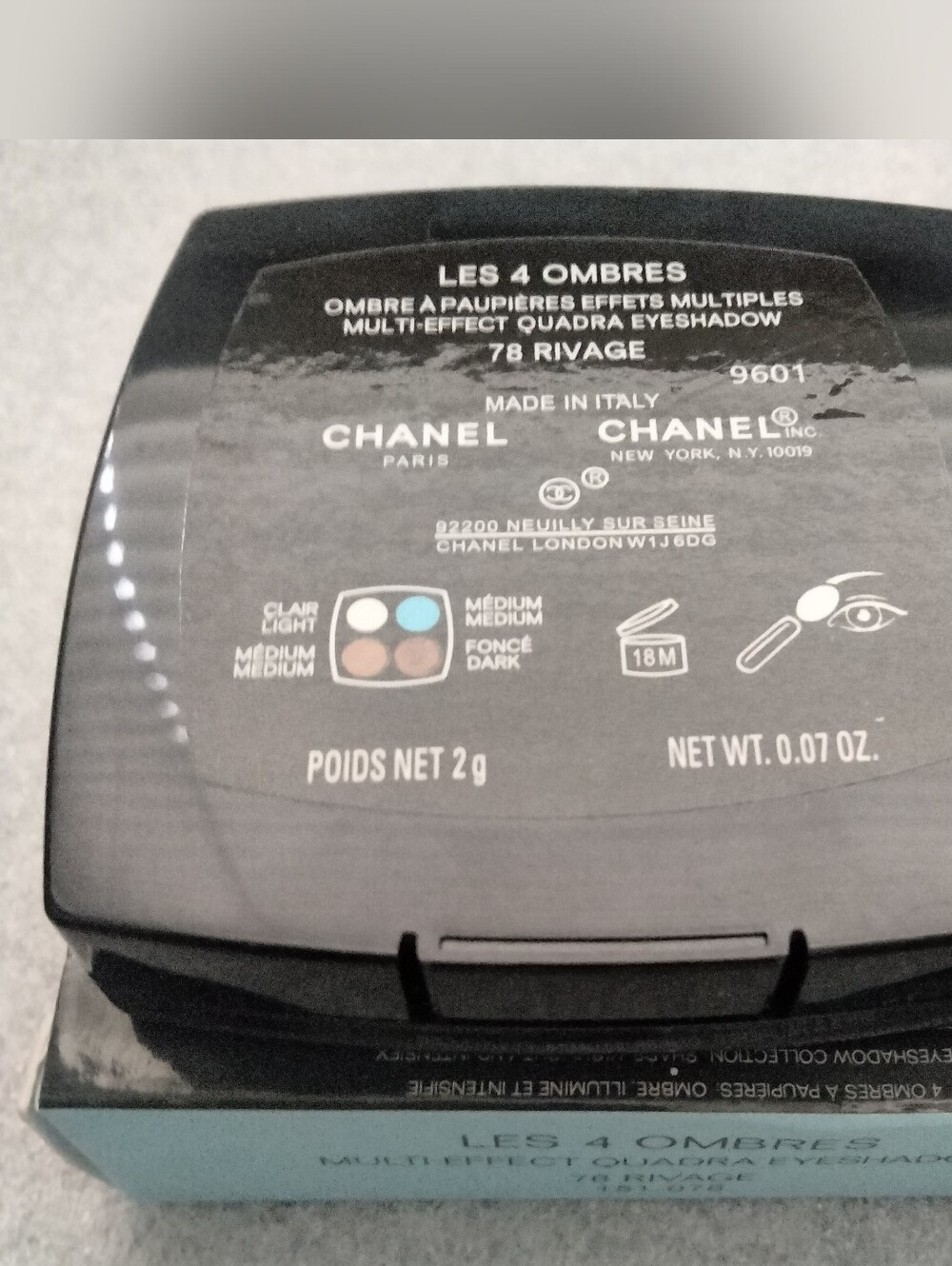 CHANEL Limited Edition 78 Rivage Les 4 Ombres Eyeshadow Palette - Picture 4 of 9